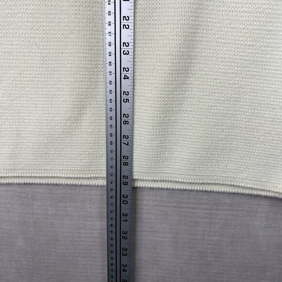 VTG Jersild Sweater Mens L Ivory Heraldic Crest Motif Preppy Ski Mock Neck 60s - Picture 6 of 7